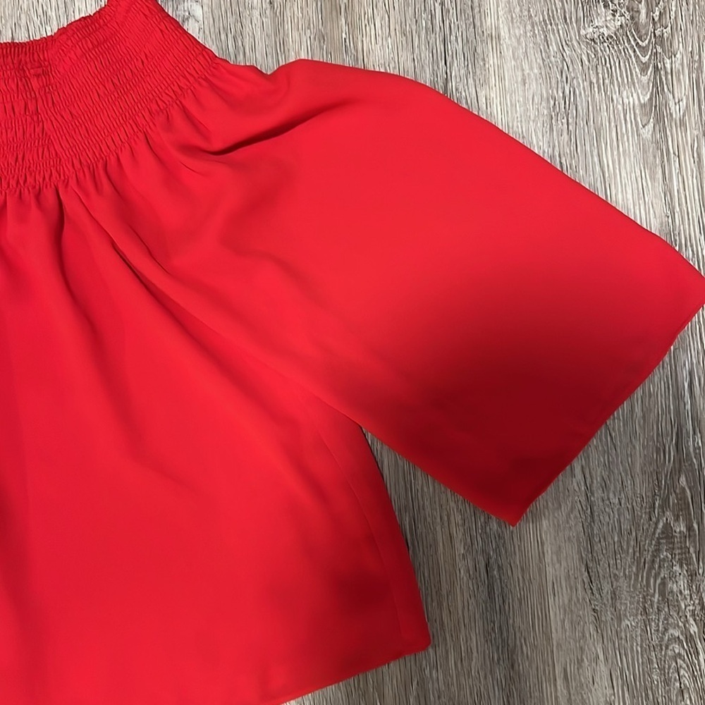 Aritzia Babaton Chagall Blouse in Red - Picture 4 of 13